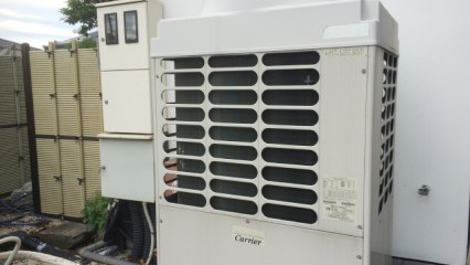 室外機遮熱塗装の施工箇所
